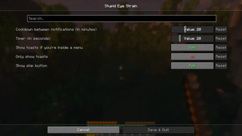 Configuration Screen