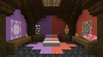 Dyed Room: Lavender/Salmon