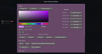 Overlay Settings