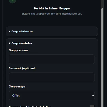 Voice groups on Browser