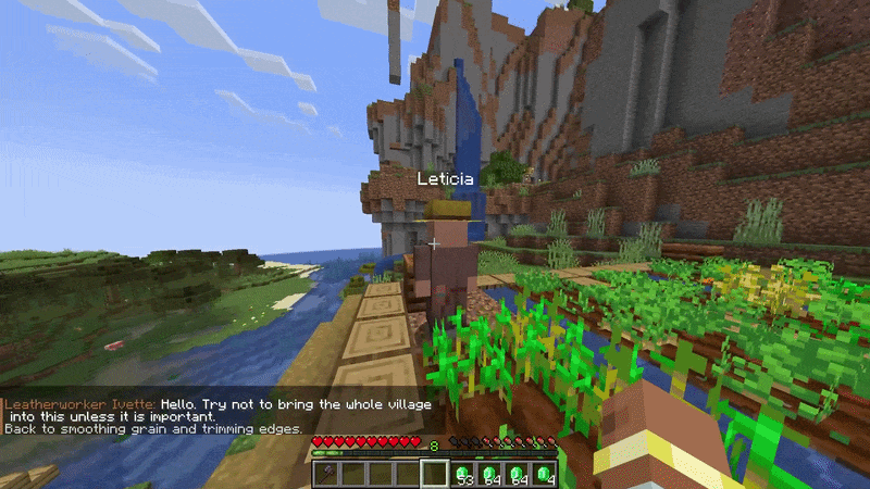 Interaction screen