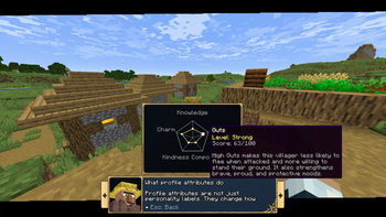 Profile menu