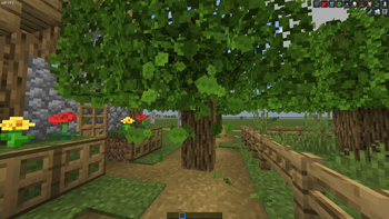 Falling leaf particles