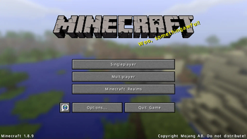 1.8.9 Title Screen