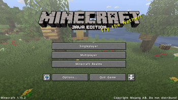 1.15.2 Title Screen