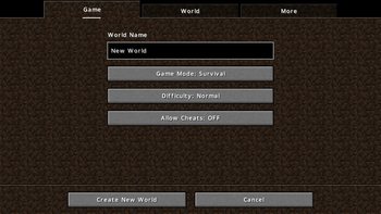 Creating New World Screen (3)