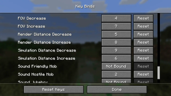 Keybinding Setup in Controls