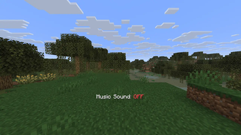 Quickly turn the sound on and off