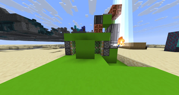 Channeling powered 2x2 redstone door
