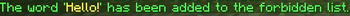 When Word is added to the list