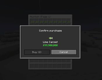 Confirmation Menu with the Timer