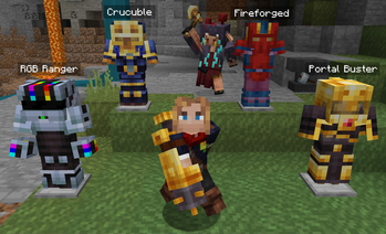 My pack also includes armours from Minecraft Legends