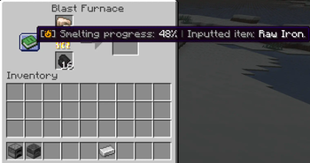 Blast Furnace Supported [When Smelting Something]