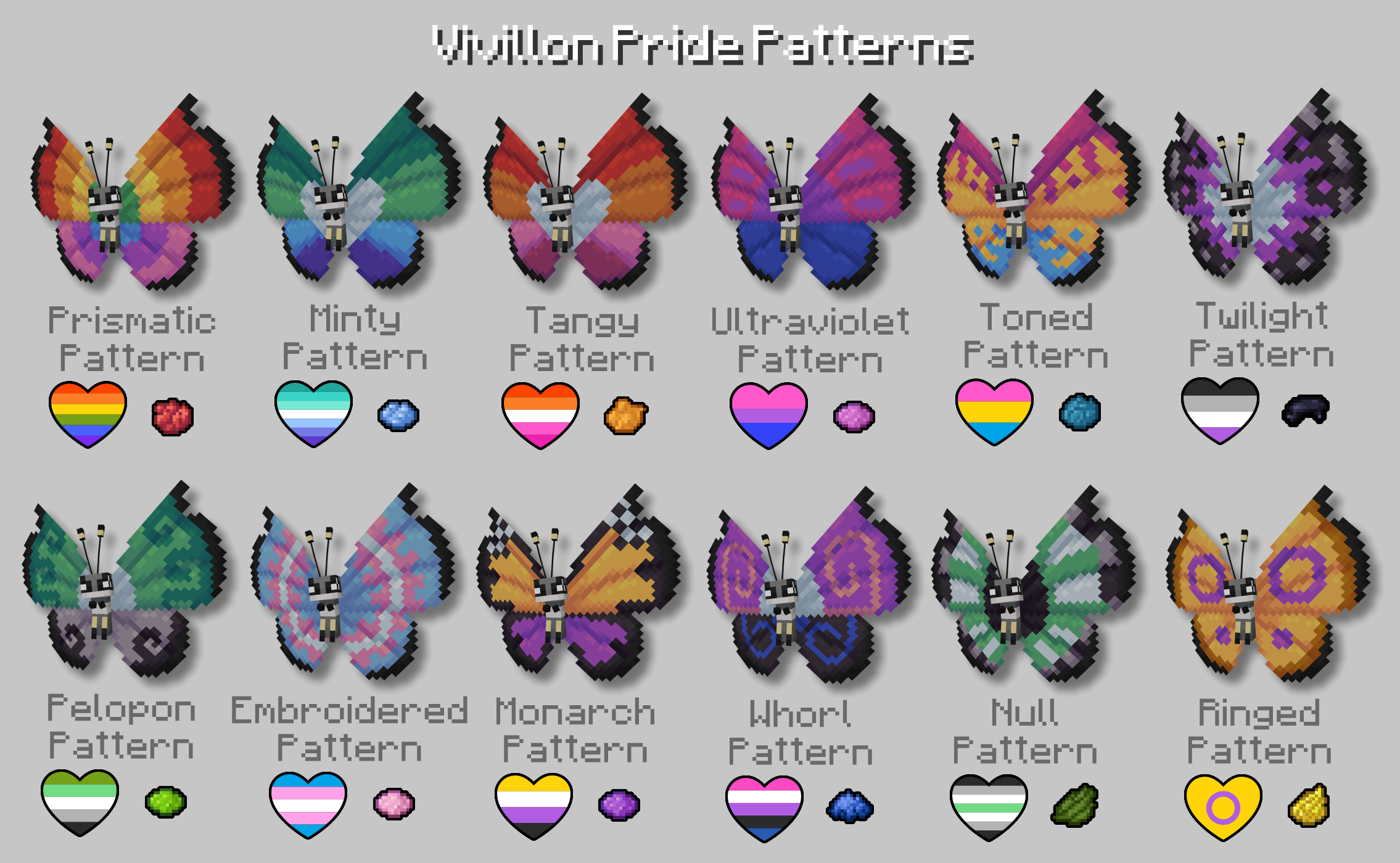 Vivillon Pride Patterns [Cobblemon] Gallery