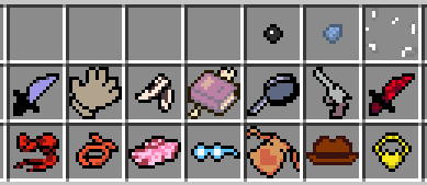 All equipment from Undertale, & some ammo from yellow