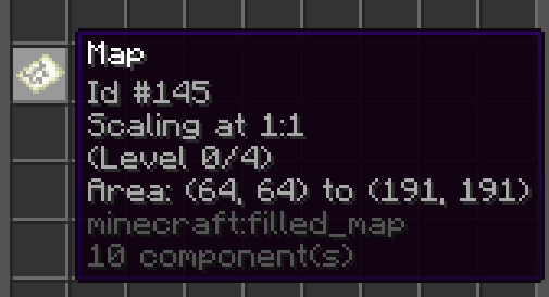 Screenshot showcasing a map with coordinates in the tooltip, advanced tooltips enabled