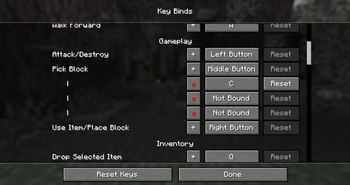 Key Binding Screen