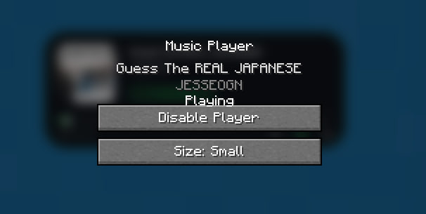 Music Player Menu