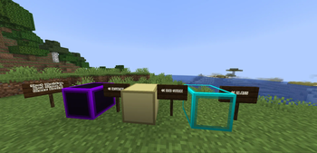 Obsidian , End stone and glass