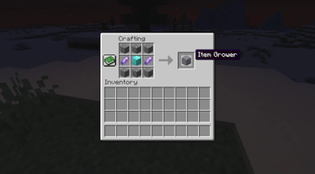 Craft the Item Grower Block