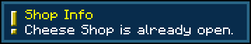 Shop is already open