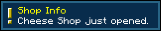Shop just opened