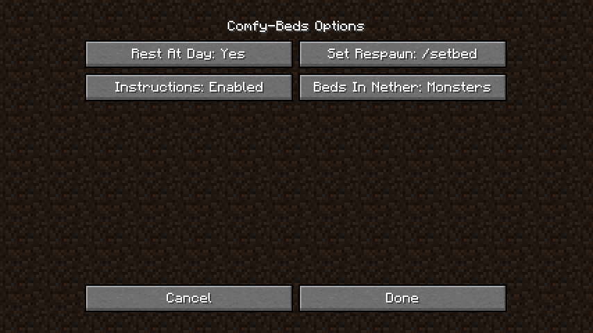 Config Screen