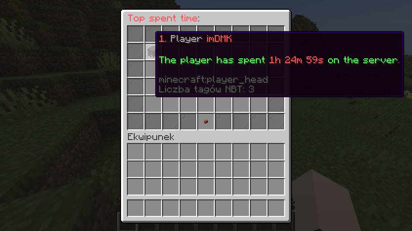 Spent time gui feature preview