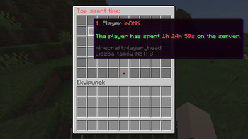 Spent time gui feature preview