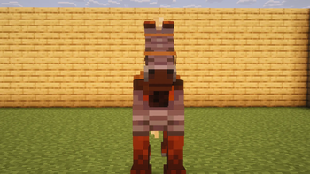 Netherite Horse Armor Front