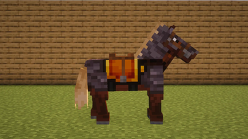 Netherite Horse Armor Side