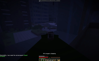 Zombies milling about outside
