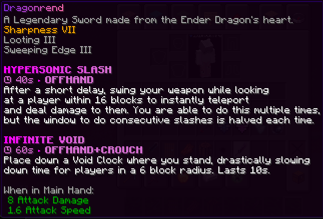 Dragonrend Abilities