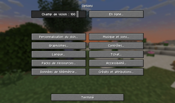 Options Menu (Français)