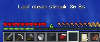 Clean streak text