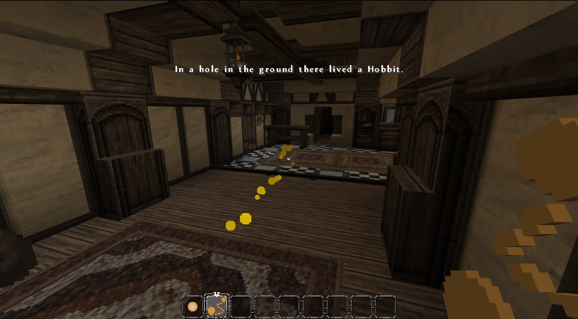 Path Markers can be configured to show in-world messages to give context about where the player is.