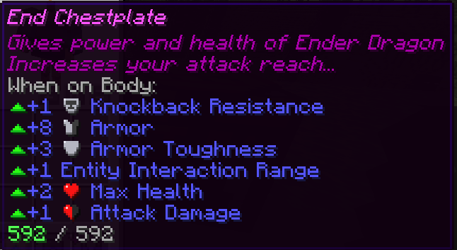 Chestplate Stats