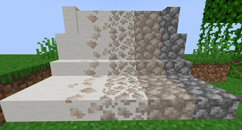 Whitewash stages and blocks