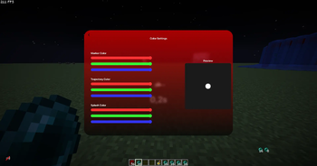 GUI-change color Marker, Splash, Trajectory