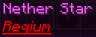 Reqium (Only Goes on Nether star)