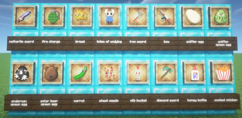 All item's from version 1.0.0
