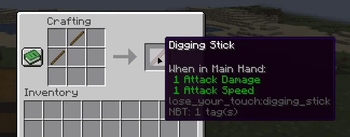 crafting digging stick