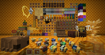 All the blocks, items, and mobs that The Bumblezone adds!