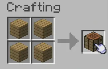 "This is a crafting table" - Steve