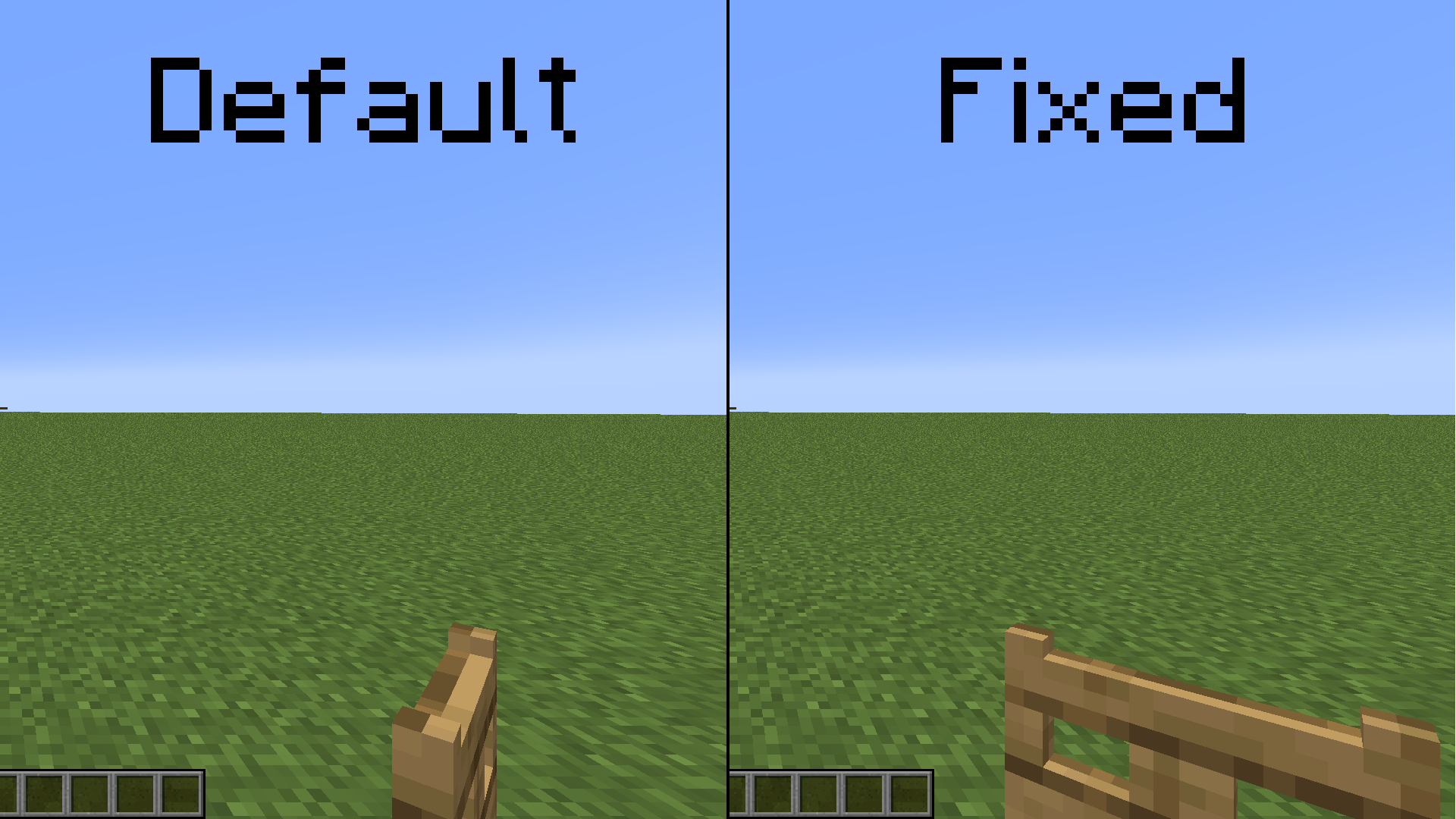 Fixes first person fence gates