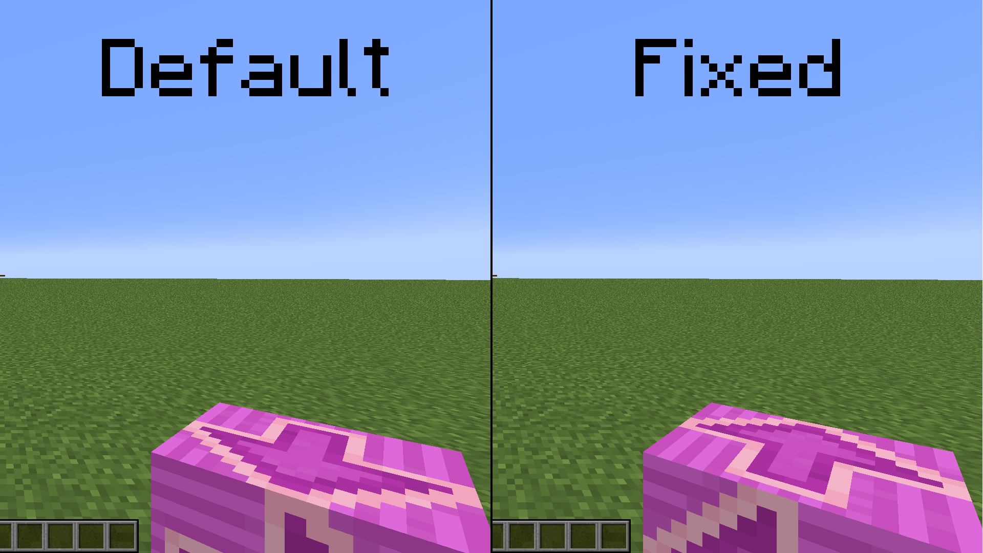 Fixes first person terracotta