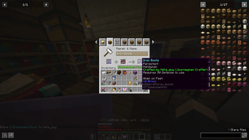 Mending(Persistent) Being Added to a Handyman Boots