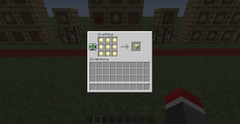Sulfur Slime Block Crafting recipe.