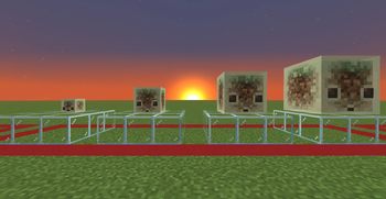All deferent sizes Sulfur Cube.
