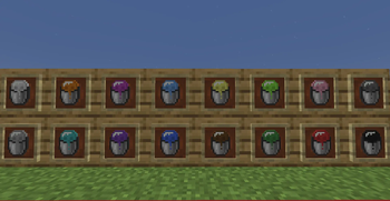 Collor Sulfur Cube Buckets.